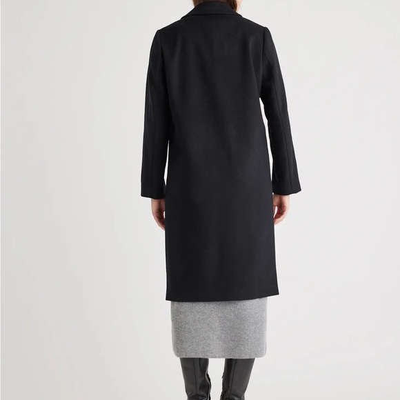 Quince Italian Wool Classic Single-Breasted Coat-Size Medium - Picture 3 of 7